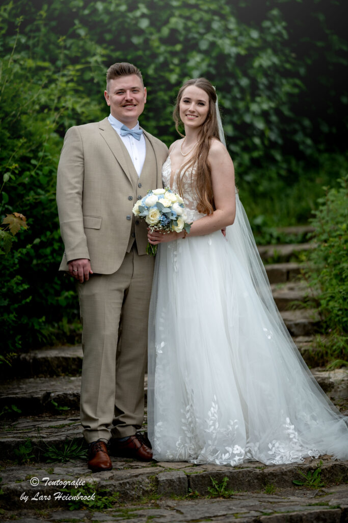 Hochzeitsbild Brautpaarfotografie Hochzeitsfotograf Bielefeld Sparrenburg